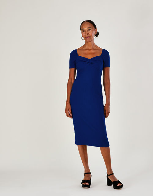 Ribbed Sweetheart Midi Jersey...