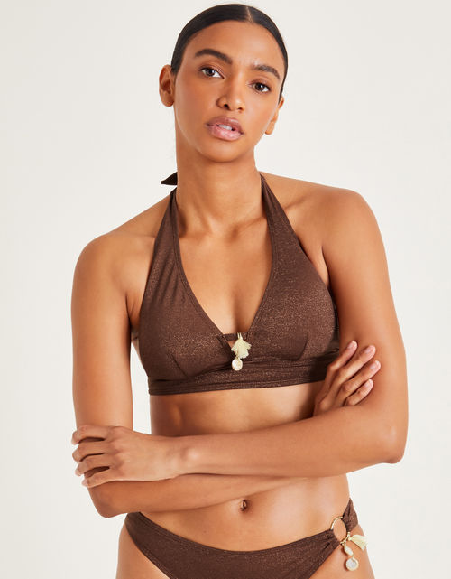 Eden Halter Bikini Top Bronze