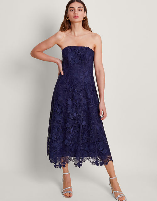 Abelia Bandeau Dress Blue