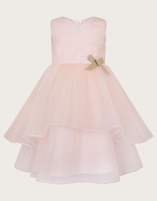 Beau Roses Glitter Dress Pink