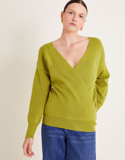 Wiley Wrap Jumper Green