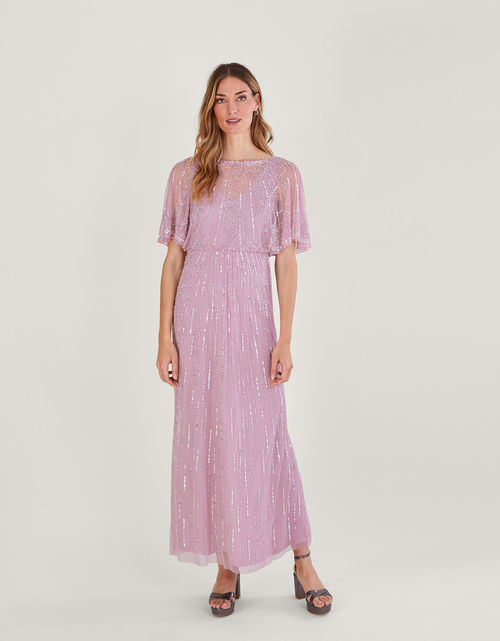 Matilda Asymmetric Dress with Recycled Polyester Pink