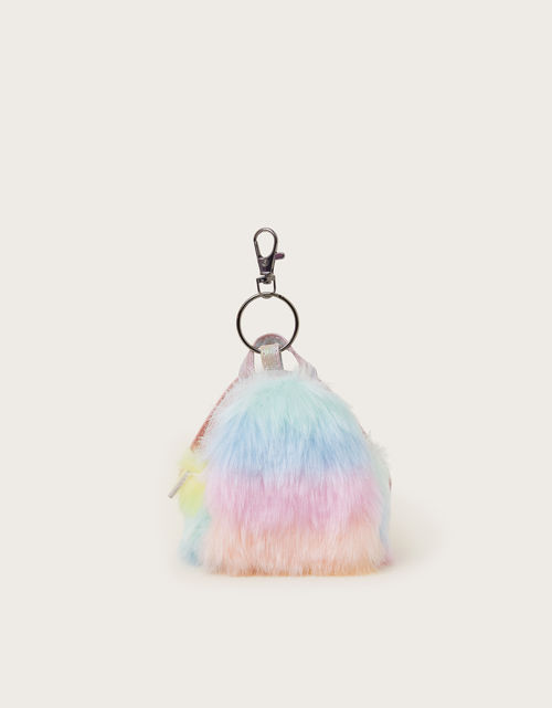 Rainbow Faux Fur Backpack Bag...