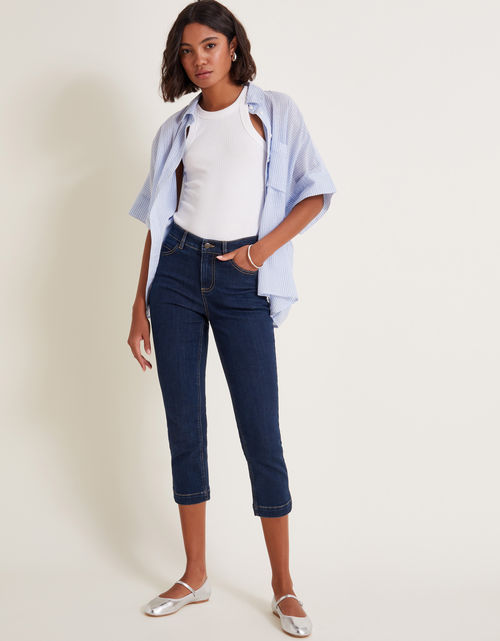 Idabella Crop Jeans Blue