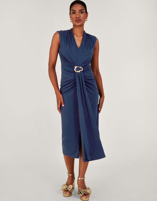 Toria Trim Dress Blue