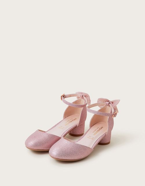 Two-Part Bow Heels Pink