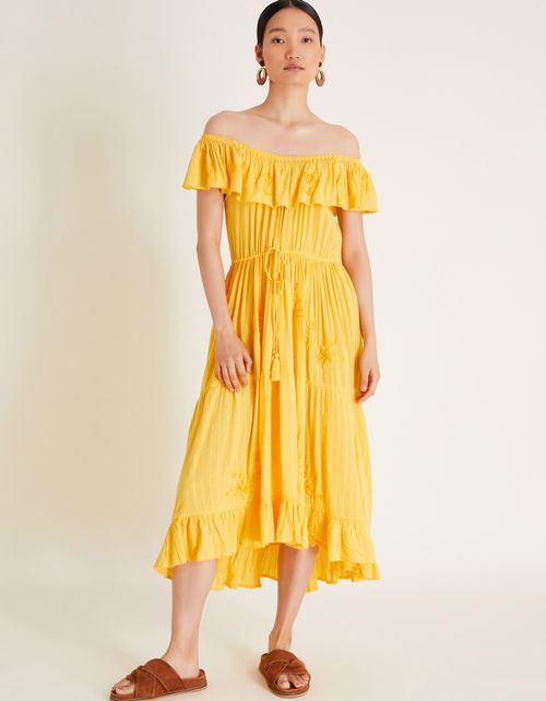 Avani Bardot Ruffle Dress...