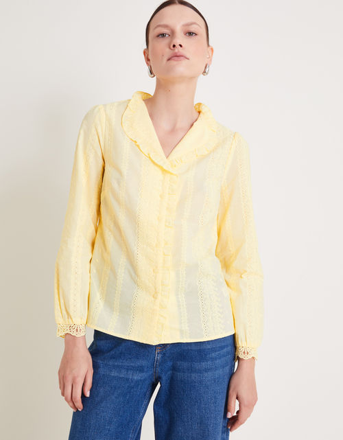 Cora Embroidered Shirt Yellow