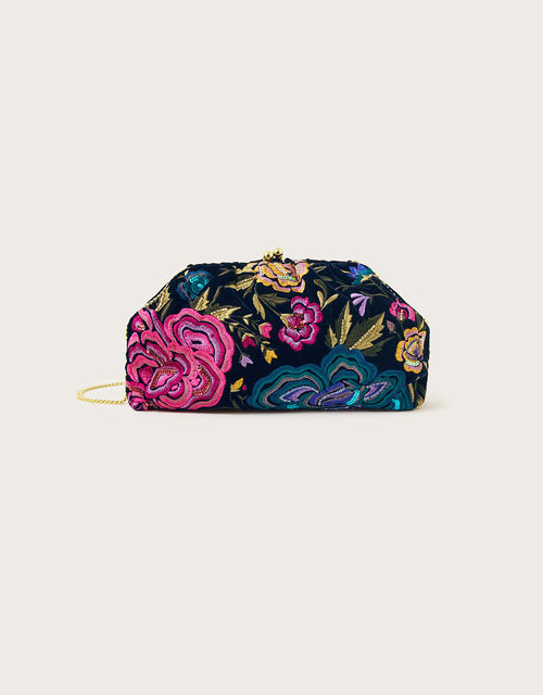 Floral Embroidered Velvet...