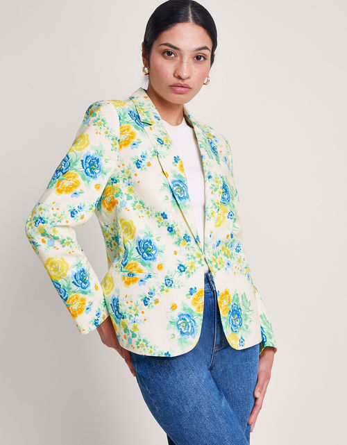 Zimira Floral Print Blazer...