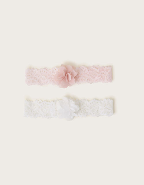 2-Pack Baby Lace Flower Bandos