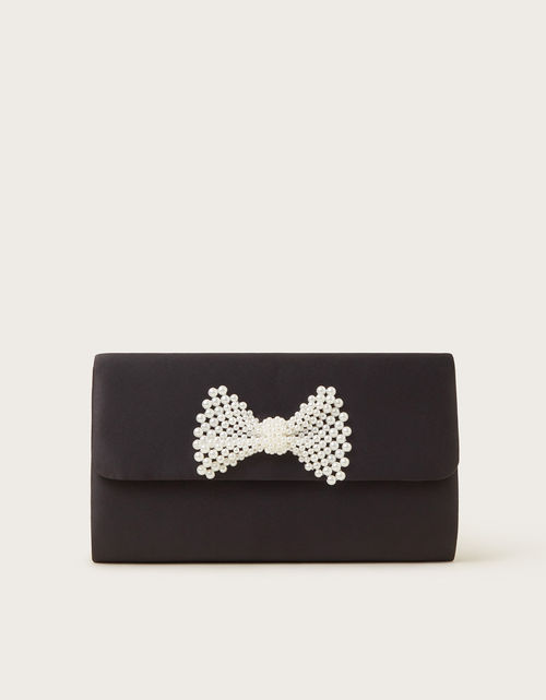 Pearl Bow Clutch Bag