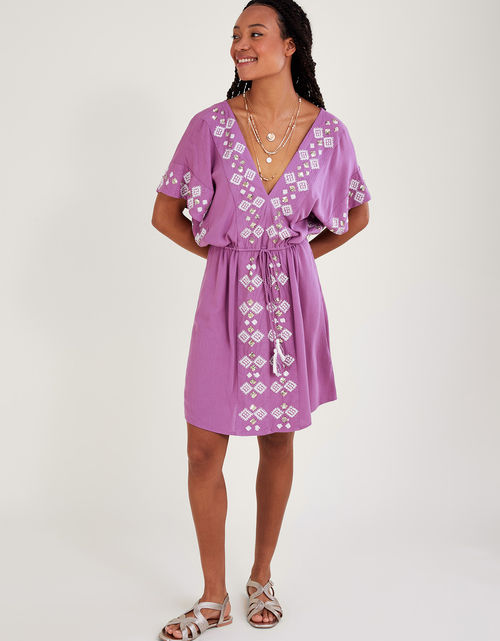 Aria Longline Jumper Purple