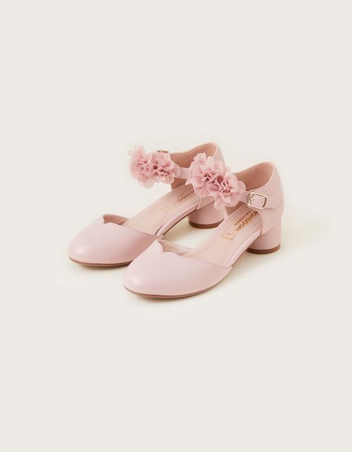 Corsage Two-Part Heels Pink