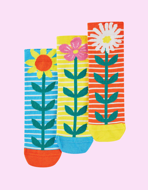 3-Pack Frugi Floral Socks...