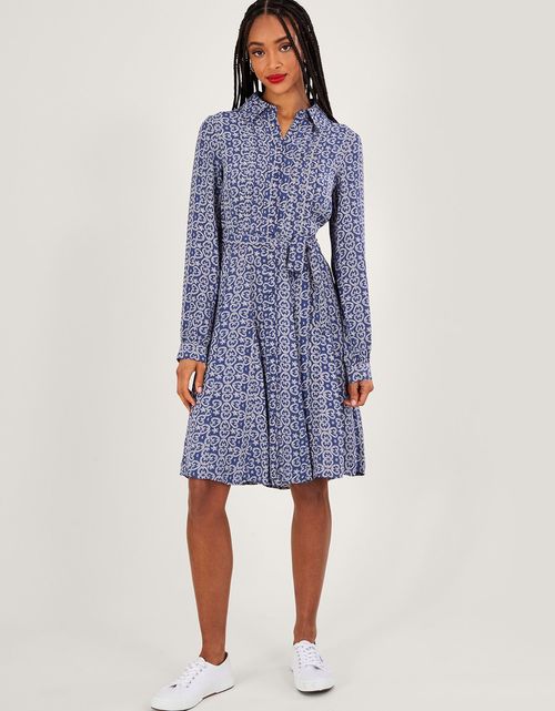 Josephina Print Shirt Dress...