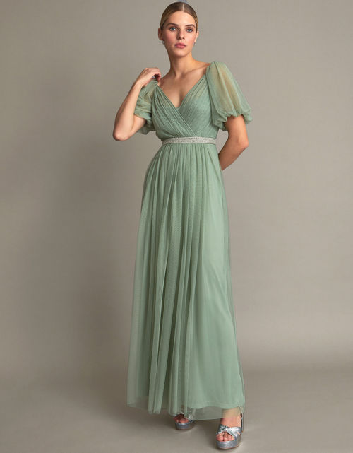 Catherine Embellished Maxi Dress with Recycled Polyester, £175.00