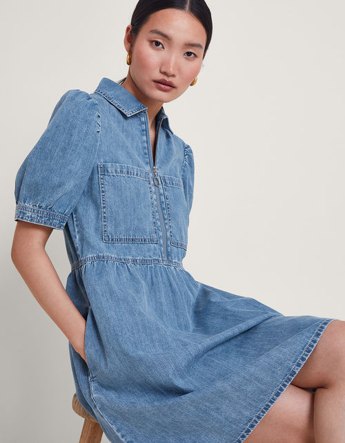 Adeena Denim Dress Blue