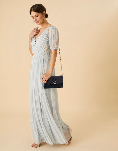 Clo Crossover Maxi Dress Blue