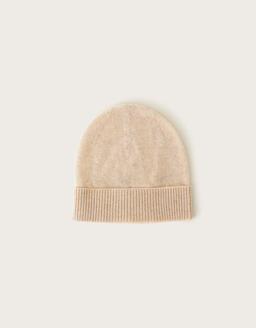 Coni Cashmere Beanie Hat Ivory