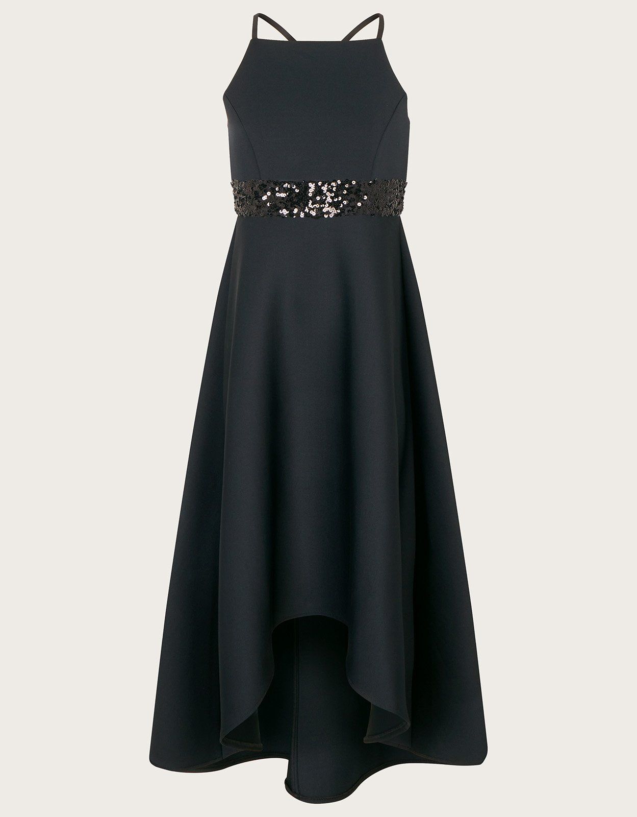 Scuba high low dress deals