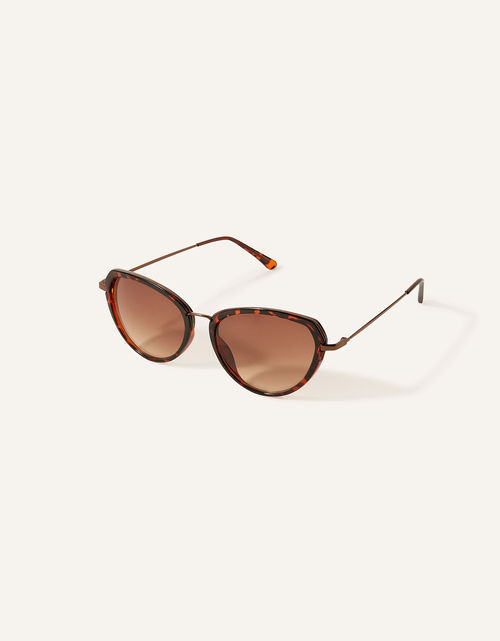 Tortoiseshell Oval Sunglasses