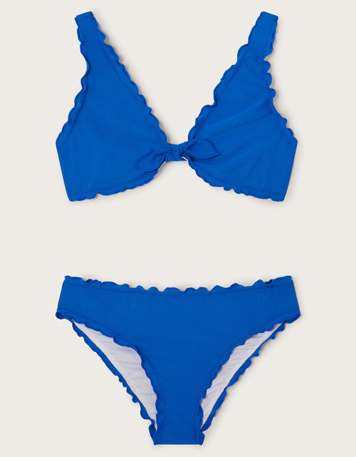 Frill Bikini Set Blue