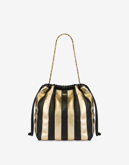 Patchwork Stripes Bucket Bag