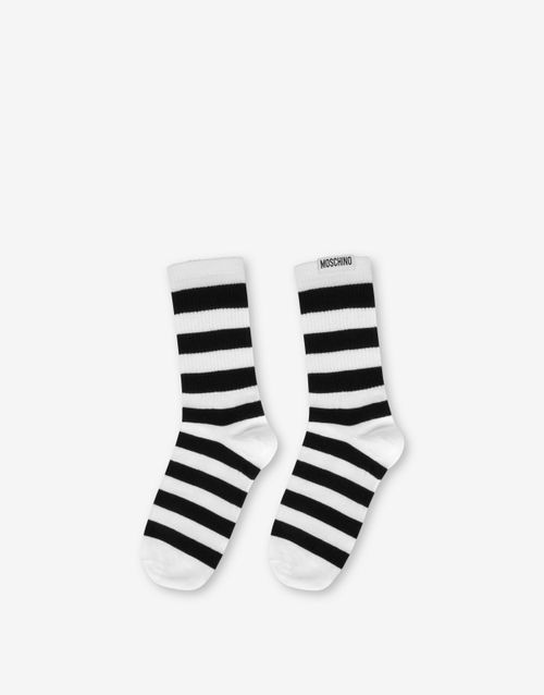 Cotton-blend Striped Socks