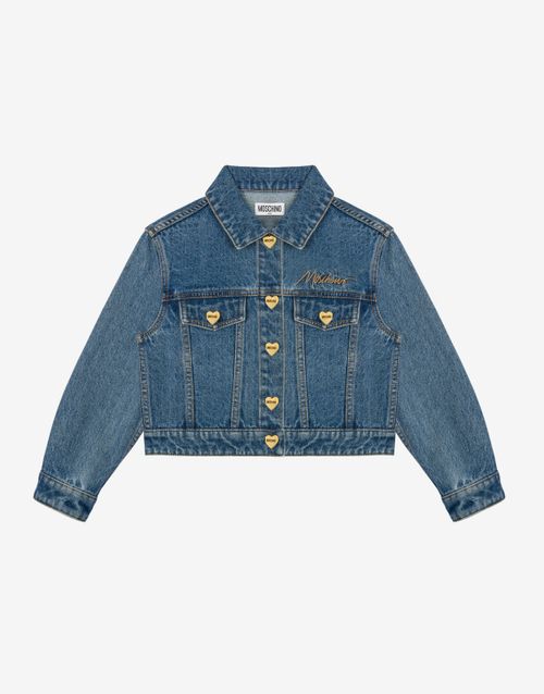 Heart Buttons Denim Jacket