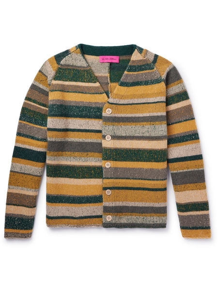 The Elder Statesman - Striped Cashmere Cardigan - Men - Green - L