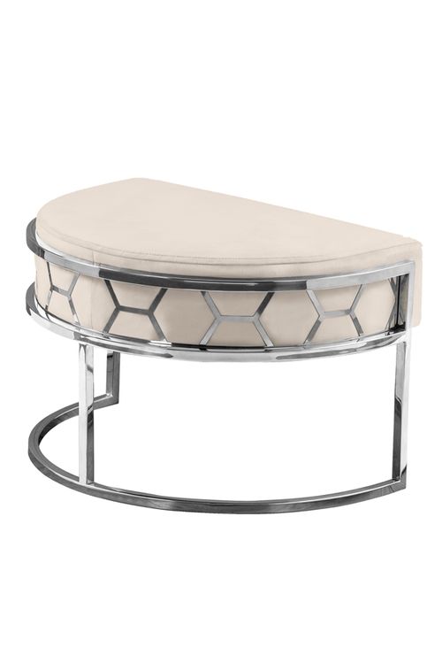 Alveare Footstool Silver -...