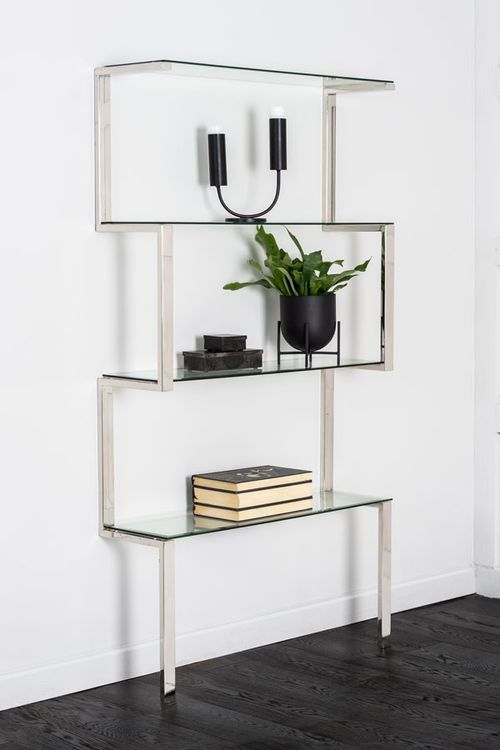 Miko Single Shelf Unit Chrome