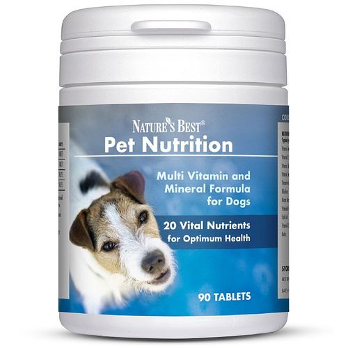 Multi Vitamin And Mineral For Dogs, Contains 22 Vital Nutrients 90 Tablets