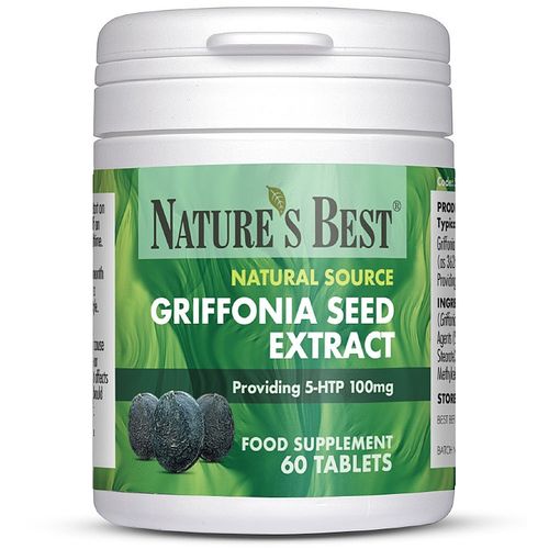 Griffonia Seed Extract, Providing 5Htp 100Mg 120 Tablets In 2 Pots