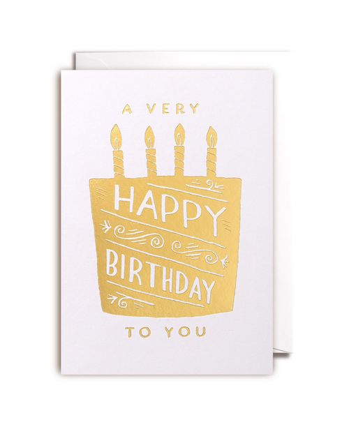 Happy Birthday Gold Foil...