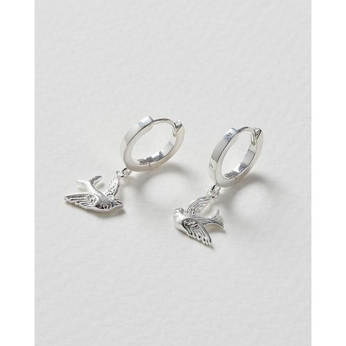 Flying Swallow Bird Silver...