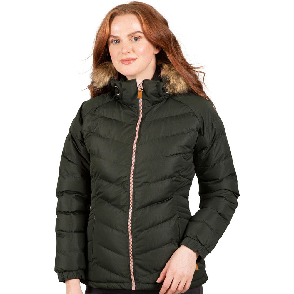 Trespass nadina faux fur trim parka sales