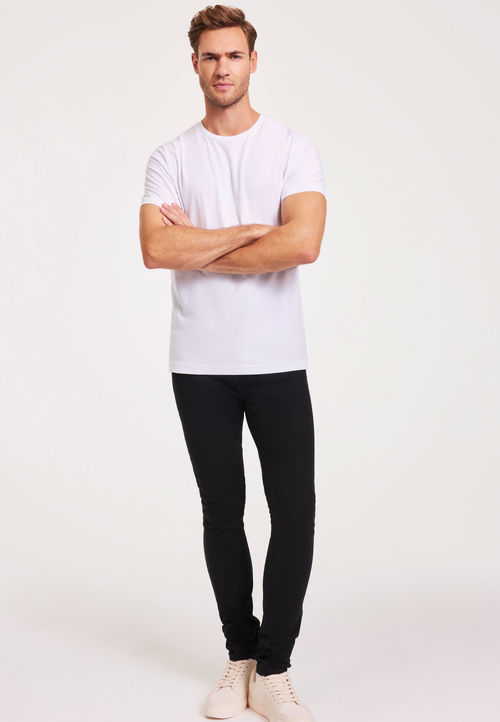 Mens Black Stretch Skinny...