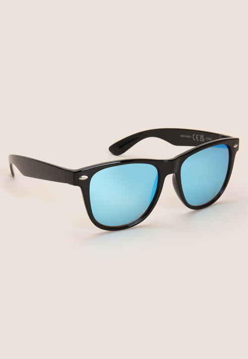 Mens Black Polarised Retro...