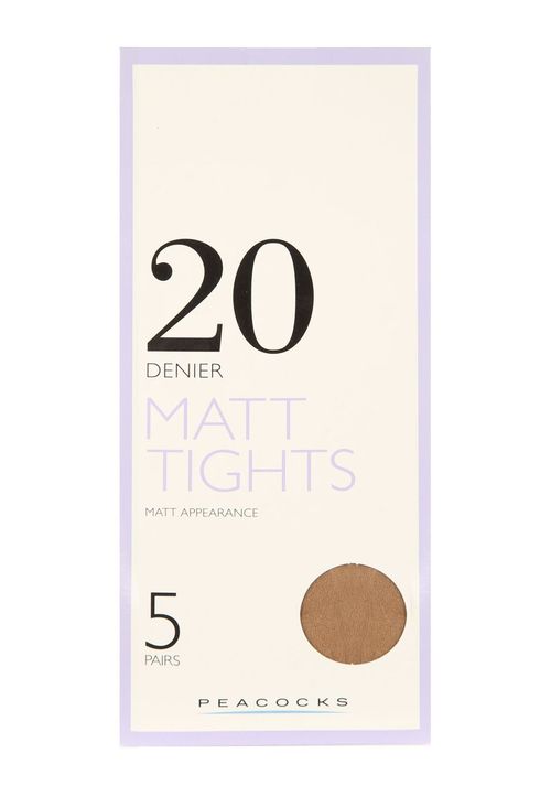 Womens Tan 20 Denier 5pk...