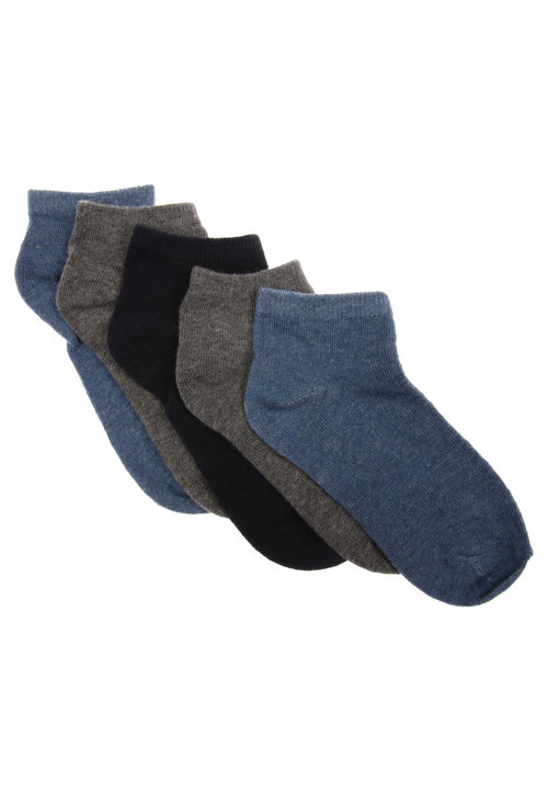 Boys 5pk Blue & Grey Trainer...