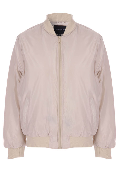 Womens Plain Stone Bomber...