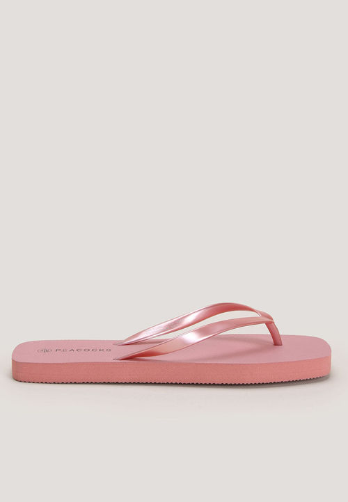 Womens Plain Pink Flip Flops