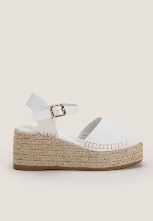 Womens White Vamp Style Espadrilles Wedges | £20.00 | Mirror Online