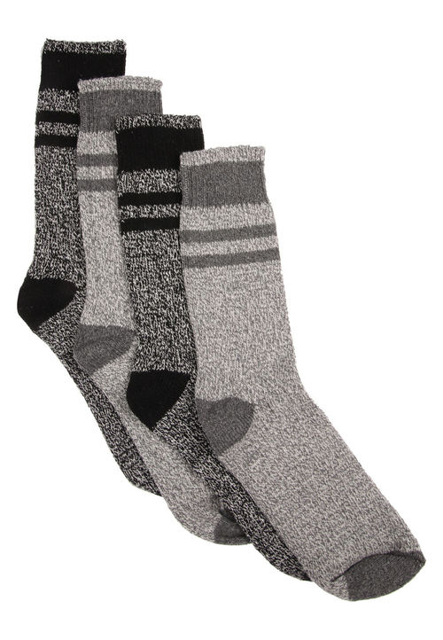 Mens 2pk Black & Grey Thermal...