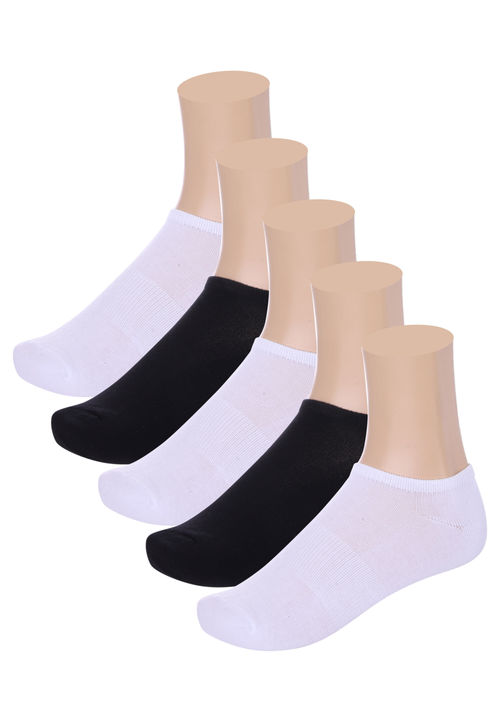 Womens 5pk Black & White No...