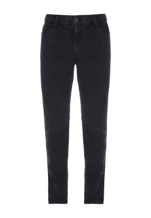 Mens Black Straight Leg Jeans