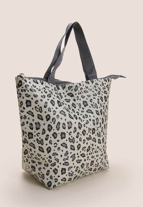 Womens Grey Animal Print...