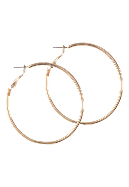 Womens Gold Medium Hoop...